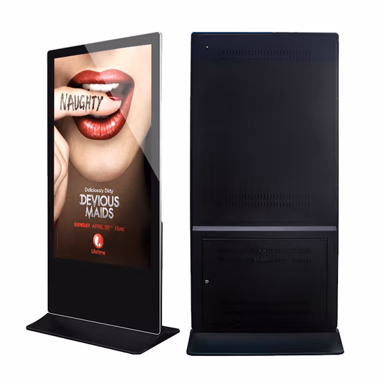 Envision ODM OEM 43 49 55 65 75 86 98 4K Commercial LCD LED Double Panel Information Price Advertising Ad Player Dual Touch Screen Kiosk Digital Signage Display