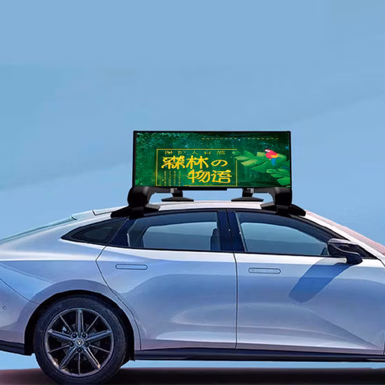 Car Advertising LED Screen Roof Sign Taxi Top LED Display
