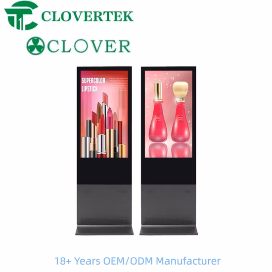 Envision ODM OEM 43 49 55 65 75 86 98 4K Commercial LCD LED Double Panel Information Price Advertising Ad Player Dual Touch Screen Kiosk Digital Signage Display
