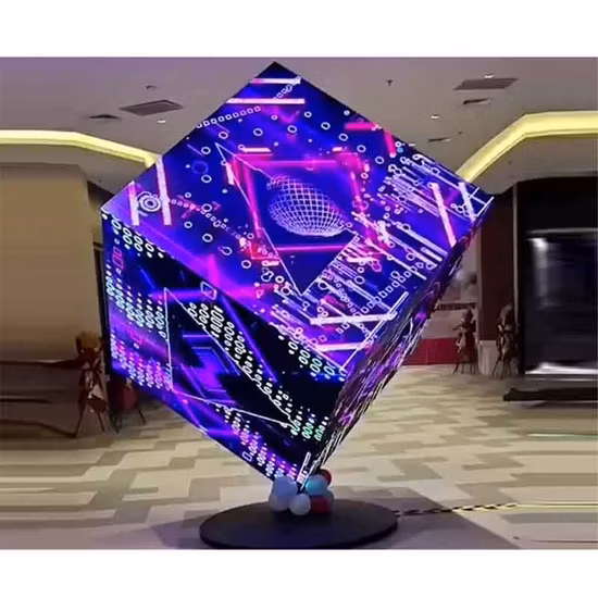 Display a colori per interni P2.5 Installazione senza soluzione di continuità Pannello video a parete pubblicitario Display a cubo LED
